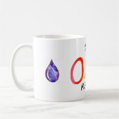 コーヒー、油、繰り返し! マグ (左)