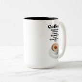 コーヒー:熱狂的ファン愛好家ラブ ツートーンマグカップ (正面右)