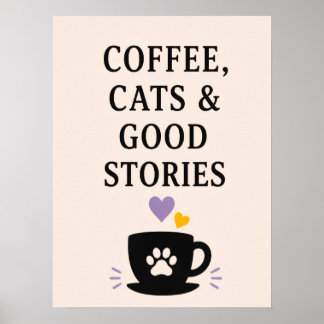 コーヒー、猫、そして素敵な物語 ポスター