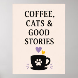 コーヒー、猫、そして素敵な物語 ポスター