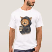 コーヒー 猫 の気分 Tシャツ (正面)