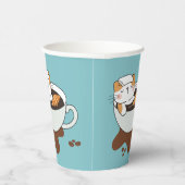 コーヒー 猫 スパ 紙コップ (右)