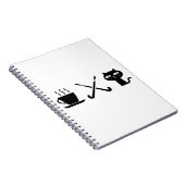 コーヒー.猫。ホッケー。 ノートブック (右側)