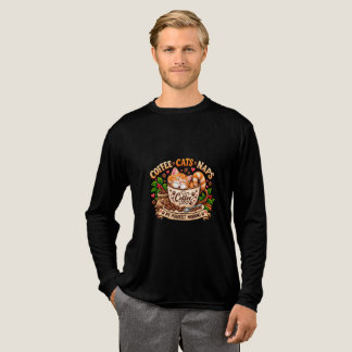コーヒー 猫 昼寝 Tシャツ