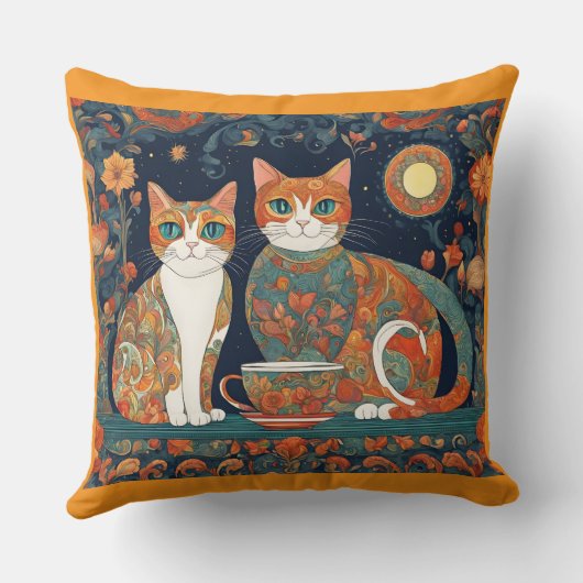 コーヒー 猫 枕 (裏面)