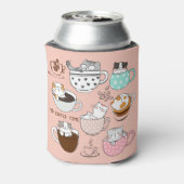 コーヒー 猫 面白い 缶クーラー (缶裏面)