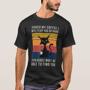 コーヒー 猫 Google 言って 警告 Tシャツ
