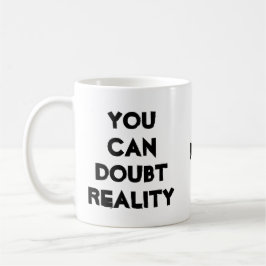 コーヒー、現実と疑いのジョーク コーヒーマグカップ