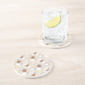 コーヒー、甘いパターン コースター (側面)