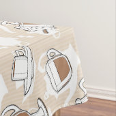 コーヒー、甘いパターン テーブルクロス (インサイチュ)