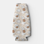 コーヒー、甘いパターン ボトルクーラー (正面)