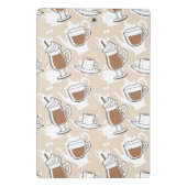 コーヒー、甘いパターン ミニクリップボード (裏面)