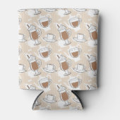 コーヒー、甘いパターン 缶クーラー (正面)