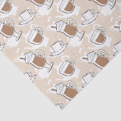 コーヒー、甘いパターン 薄葉紙 (詳細)