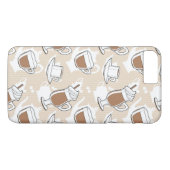 コーヒー、甘いパターン Case-Mate iPhoneケース (裏面(横))