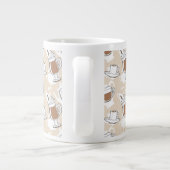 コーヒー、甘い柄 ジャンボコーヒーマグカップ (裏面)