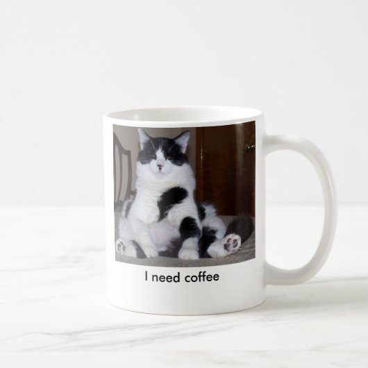コーヒー、私はコーヒーを必要とします コーヒーマグカップ (右)