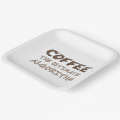 コーヒー 究極のアルゴリズム 楽しいプログラマー ペーパープレート (傾斜あり)