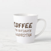 コーヒー 究極のアルゴリズム 面白いプログラマー カフェラテマグ (右)