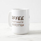 コーヒー 究極のアルゴリズム 面白いプログラマー コーヒーマグカップ (正面左)