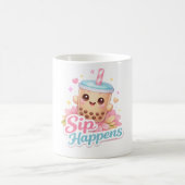 コーヒー、笑い、マグカップ コーヒーマグカップ (中央)