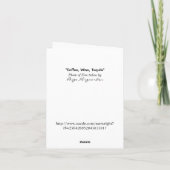 コーヒー、紅茶、テキーラユーモアのあるカード カード (裏面)