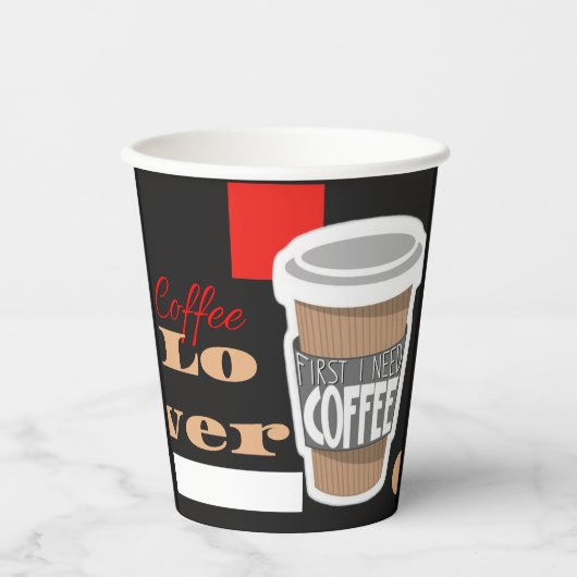 コーヒー 紙コップ (正面)