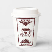 コーヒー 紙コップ (正面)