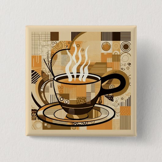 コーヒー 缶バッジ (正面)