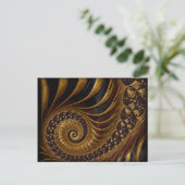 コーヒー 羽根 フラクタル ポストカード (スタンド正面)