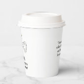 「コーヒー：自然のジャンパーケーブル！」DIVA 紙コップ (左)