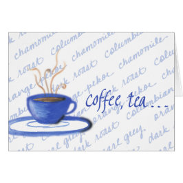 コーヒー、茶または私か。