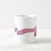 コーヒー、茶または私か。 (彼の) コーヒーマグカップ (中央)