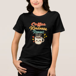 コーヒー 親切 リピート かわいい レトロ コーヒー好き Tシャツ