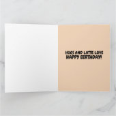 コーヒー 誕生日 フレーム カード (内部)