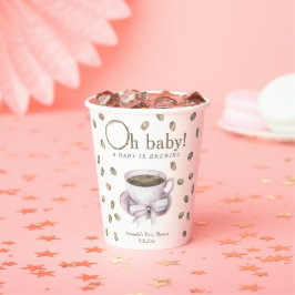 コーヒー 赤ちゃんが淹れる ベビーシャワー 紙コップ