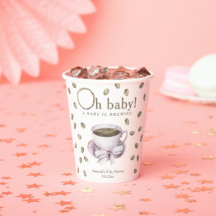 コーヒー 赤ちゃんが淹れる ベビーシャワー 紙コップ