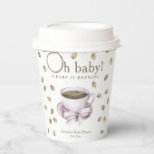 コーヒー 赤ちゃんが淹れる ベビーシャワー 紙コップ (正面)