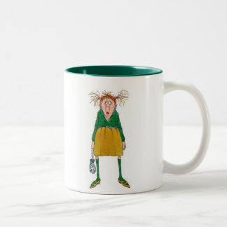 コーヒー! 速く! お願いします! ツートーンマグカップ