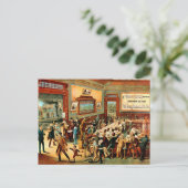 コーヒー-郵便はがき ポストカード (スタンド正面)