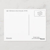 コーヒー-郵便はがき ポストカード (裏面)