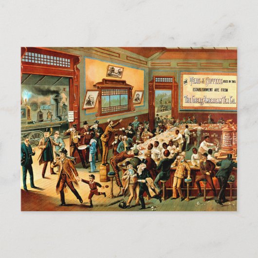 コーヒー-郵便はがき ポストカード (正面)