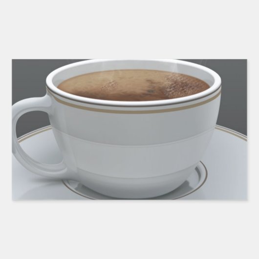 コーヒー 長方形シール (正面)