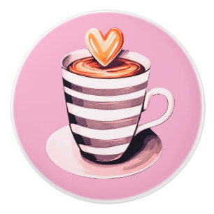 コーヒー 陶器取っ手 セラミックノブ