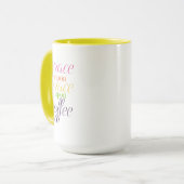 コーヒー- 15のozに優美に与えて下さい。 コーヒー・マグ マグカップ (正面左)