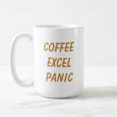 コーヒー Excel パニック 反復 冗談 コーヒーマグカップ (左)