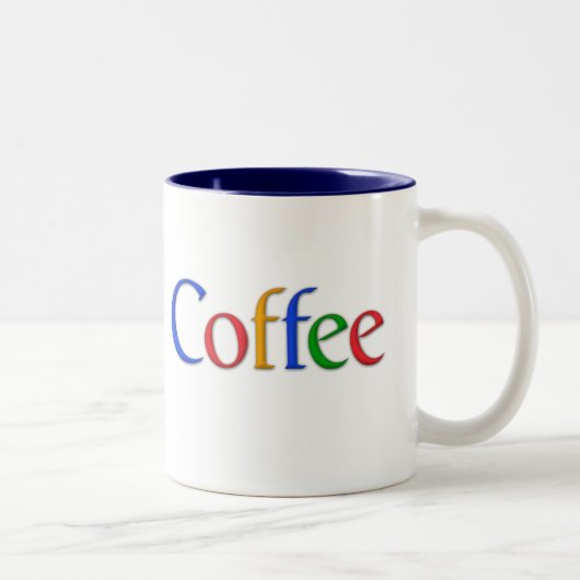 コーヒー(googleのロゴ)マグ ツートーンマグカップ (右)