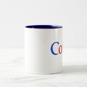 コーヒー(googleのロゴ)マグ ツートーンマグカップ (中央)