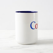 コーヒー(googleのロゴ)マグ ツートーンマグカップ (中央)