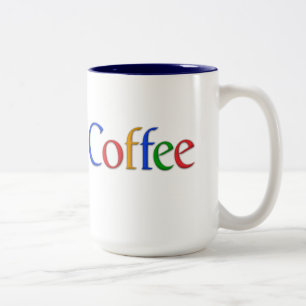 コーヒー(googleのロゴ)マグ ツートーンマグカップ